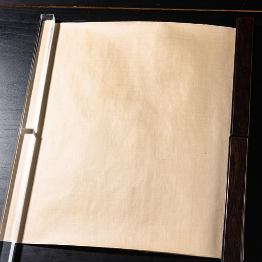 80-90年代真丝生绢笺（单张，仿古色，尺寸:46.5cmx53cm） 商品图2