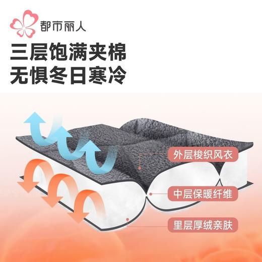 都市丽人睡衣夹棉睡衣女士家居服背心上衣中厚夹棉单件上衣LHH9C6 商品图5