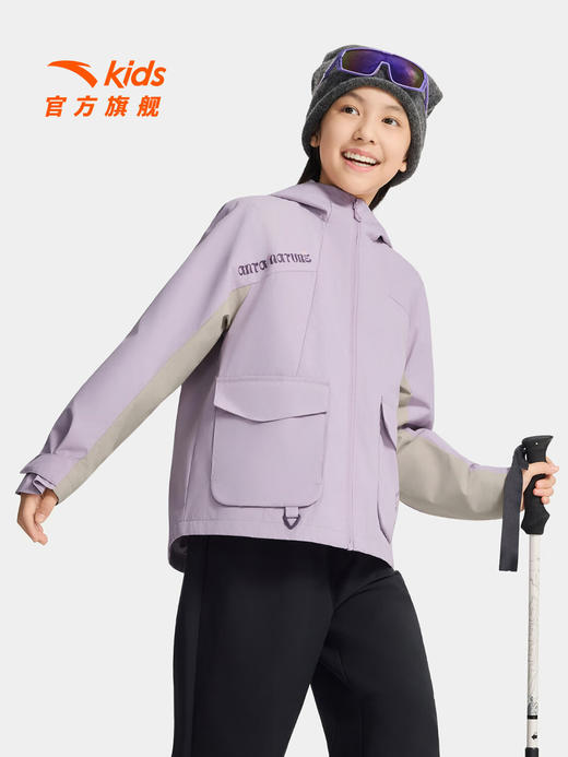安踏儿童外套女大童2025秋冬运动外套WWF两件套上衣362546601N 商品图1