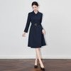 「高货wl」全新升级【铂金会员339/天猫459/差价120】(65825)洛诗琳法式简约小香风连衣裙2025秋季通勤翻领收腰A字裙女 商品缩略图0