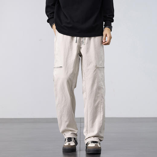 【无惧风雨剐蹭 不易粘毛 打理更方便】休闲宽松直筒工装裤 商品图1