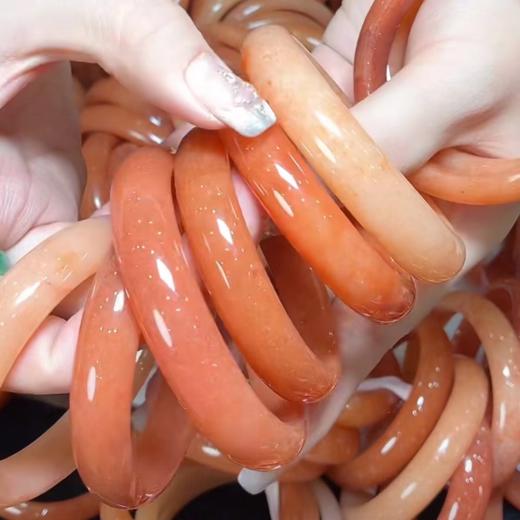 珠光宝气-杜热红宽条手镯 商品图0