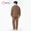 都市丽人睡衣蜜桃绒夹棉男士家居服长袖长裤加厚夹棉套装FHH1E2 商品缩略图3