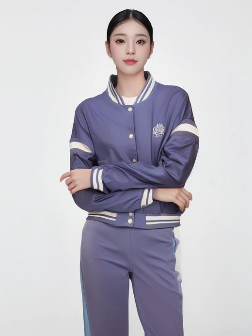 XY/安踏女外套休闲夹克拒水科技连帽梭织运动上衣浅墨蓝色162438617--2 商品图4