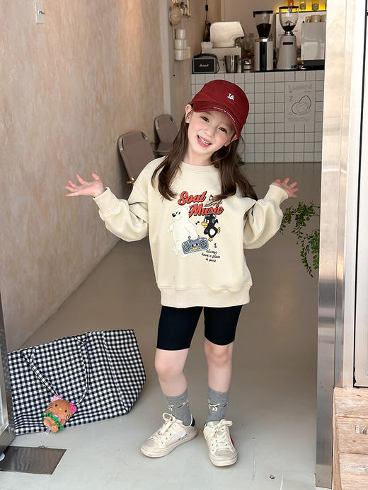 宸之昊童装儿童宝宝舒适云朵绒棉休闲韩版长袖T恤卡通打底衫★ 商品图10