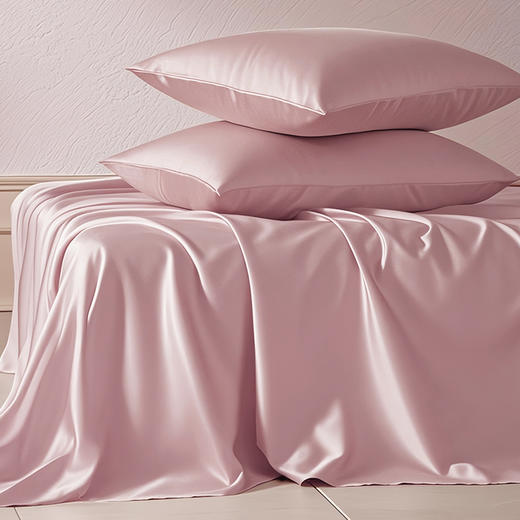 10楼 安睡宝 柔光甄丝三/四件套-凤仙粉 吊牌价2499~3299元   活动价699~899元 商品图1