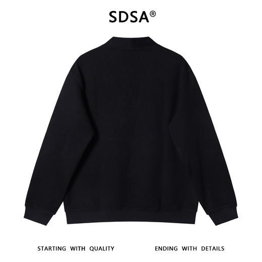 T1177SDSA男士秋冬新款痞帅男装韩版纯色V领卫衣宽松简约百搭套头上衣 商品图5