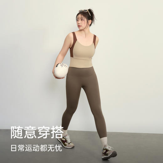 【限时秒】YOGACODE【火树银花系列】大码运动内衣女超大水滴固定杯宽肩带运动背心DWC225610 商品图4