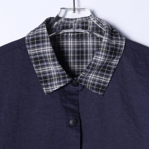 25015SDSA秋冬新款痞帅男装韩版拼接假两件衬衫动漫印花设计百搭衬衣 商品图2