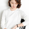 韩版爆款纯色针织衫新款新品  韩版毛衣女套头圆领短款宽松百搭打底衫秋冬薄款针织衫新款新品 商品缩略图2