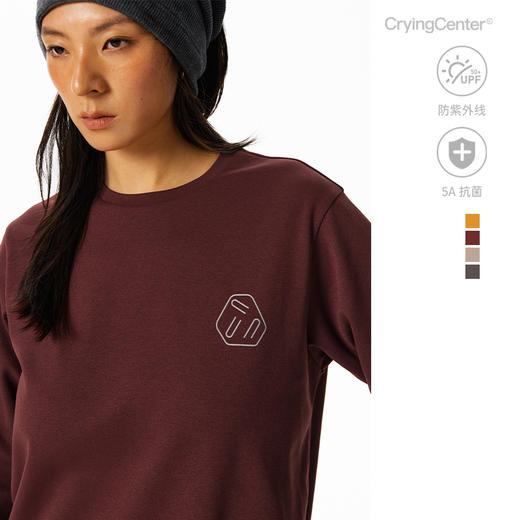 CryingCenter3Clogo圆领抓绒保暖训练服马拉松跑步健身打底长袖 商品图1