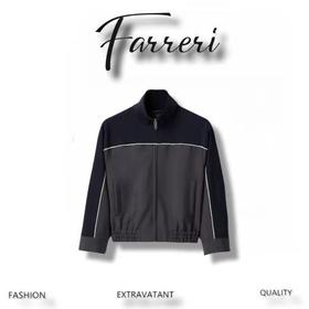 缪家SS25立领刺绣薇标长袖夹克外套