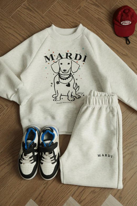 儿童雏菊纯棉卫衣卫裤套装082k 商品图2