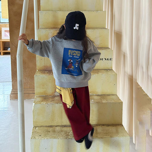 宸之昊童装儿童宝宝舒适云朵绒棉休闲韩版长袖T恤卡通打底衫★ 商品图12