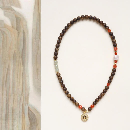 【青山特惠】6mm 47颗 绿棋楠【羽菲】双圈沉香手串 c10 商品图1