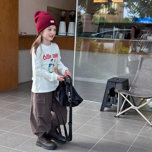 宸之昊童装儿童宝宝舒适云朵绒棉休闲韩版长袖T恤卡通打底衫★ 商品图10