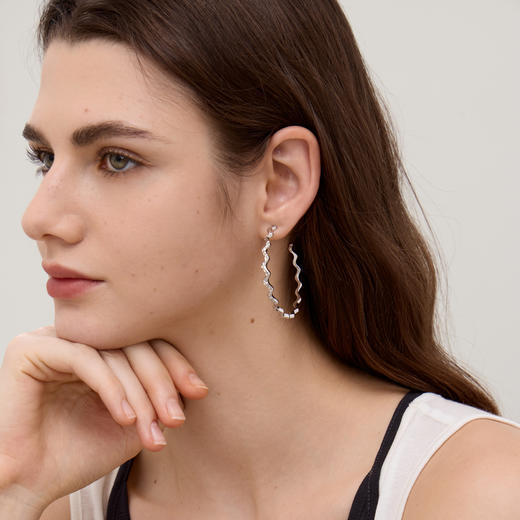 ARSIS 丨 流光系列 粼境波光耳钉 商品图4