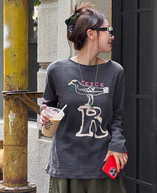 韩国的45r和平鸟t恤09302 商品图2