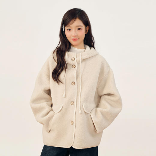 韩版连帽羊羔毛外套-纪念日百货门店同款166745328 商品图0