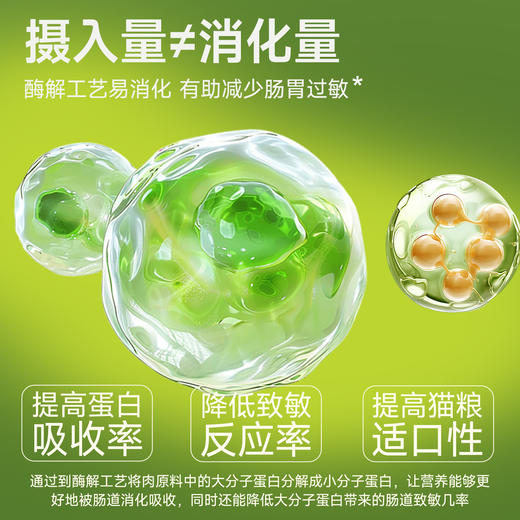 【肉奶双全成猫粮】宽福 低敏高蛋白 45%鲜鸡肉 酶解工艺低敏易消化 呵护猫咪肠胃 商品图5