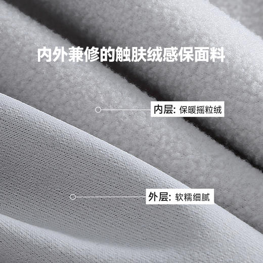 素湃Supield秋冬保暖抓绒衣秋季男女高弹外套云感热力绒拉链开衫 商品图2