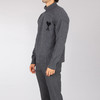 AMI 男女同款心形徽标刺绣嵌花羊毛针织衫 深灰色 UKS839 018 0504 商品缩略图2