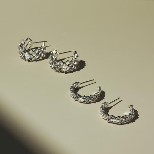 ARSIS 丨 流光系列 粼境波纹耳环 商品图9