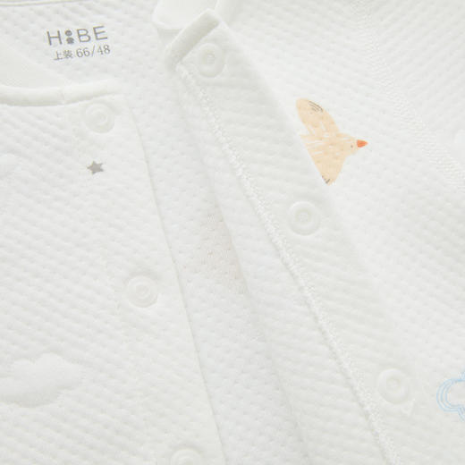 怡比遨游天空长袖开襟哈衣HY25WIN018蓝白色调（59#-80#） 商品图13