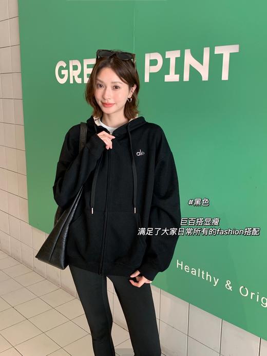 Al*o加绒连帽抽绳卫衣   男女同款 商品图4