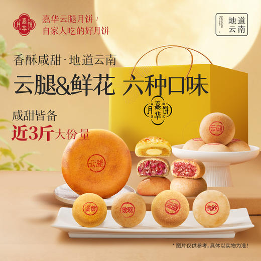 嘉华月饼 滇式中秋大团圆月饼  云南特产零食  传统糕点心 商品图0