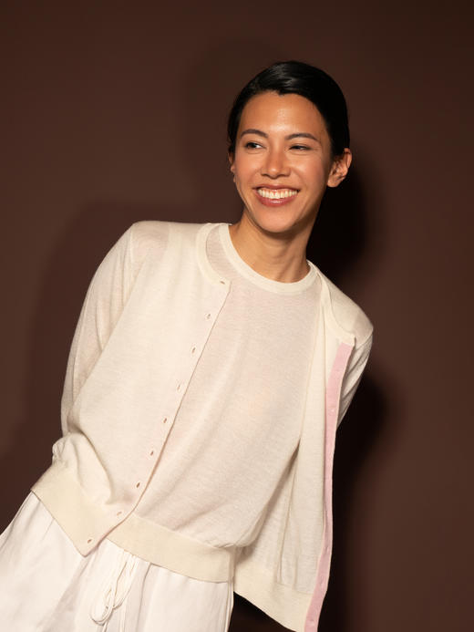 Puree｜#1979 Petite Cardigan 精纺羊绒开衫 [  黄 / 灰 / 蓝 / 米粉 ] 商品图5