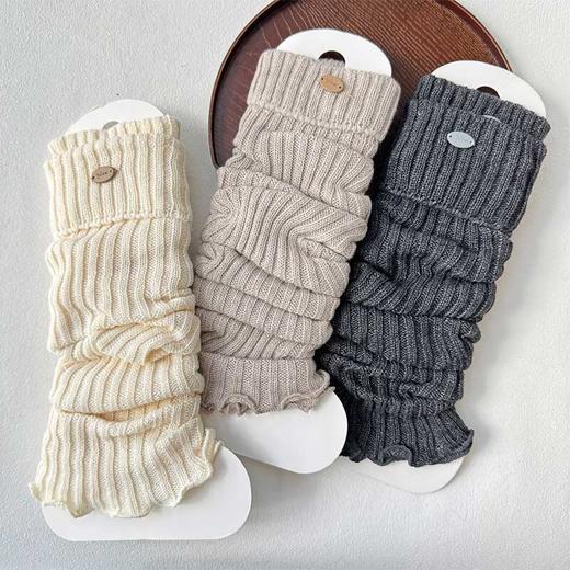 简约扣子袜套女针织纹理软糯亲肤纪念日百货门店同款164043699 商品图4