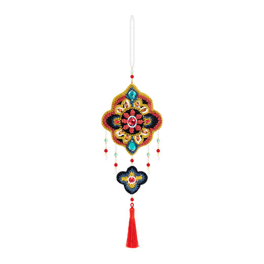 苏苏姐家金阙香囊挂件手工DIY钩针装饰编织小物蕾丝毛线团材料包 商品图4