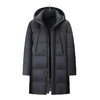 【DGD】大依优型大码男装连帽羽绒服冬季长款加肥加大时尚休闲防钻绒加厚保暖羽绒服 商品缩略图3