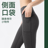 【限时秒】YOGACODE【火树银花系列】秋冬薄绒保暖健身长裤侧边带口袋蜜桃提臀收腹裤DWP125552 商品缩略图1