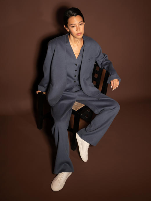 Puree｜#0626 Triangle Blazer 羊绒羊毛西装外套 [  浅蓝 / 浅驼 / 浅灰 ] 商品图2