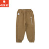 棉果果冬季新品男童卡其色涤丝纺复合绒保暖加厚针织加绒长裤M412200425756 商品缩略图1