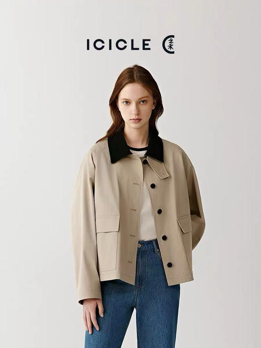 【开放日忙 秒杀价已调 直接拍】小禾 英国皇室打猎装元素 高密斜纹棉夹克 巴恩风短外套 商品图2