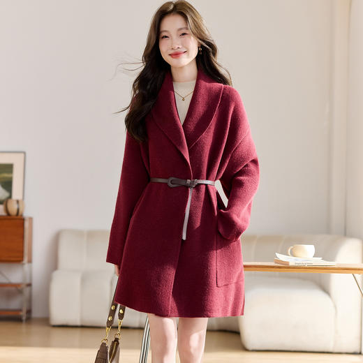 中长款韩版宽松，时尚系带风衣外套 HR-SSFB20221 商品图3