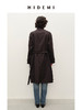HIDEMI极简西装翻领形经典款风衣 黑色/米白色 商品缩略图4