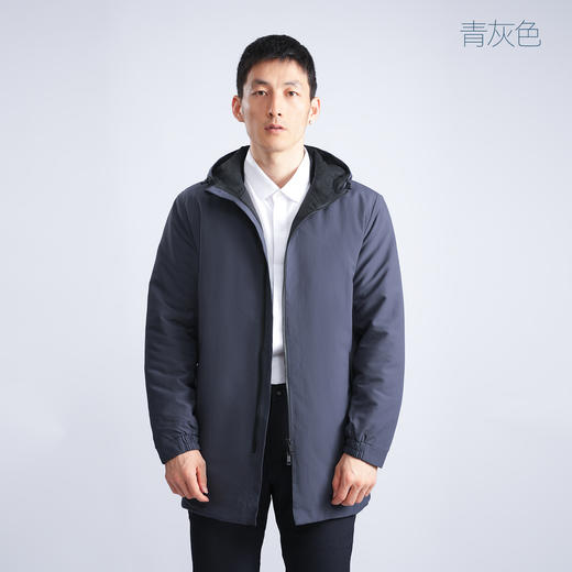 单导动态®C80长款连帽棉服商务防泼溅动态保暖防风抗静电冬外套 商品图7