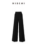HIDEMI 简约挺括感阔腿长裤 黑色/卡其色 商品缩略图5