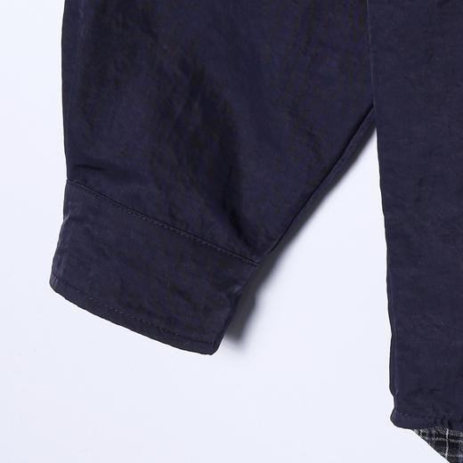 25015SDSA秋冬新款痞帅男装韩版拼接假两件衬衫动漫印花设计百搭衬衣 商品图4