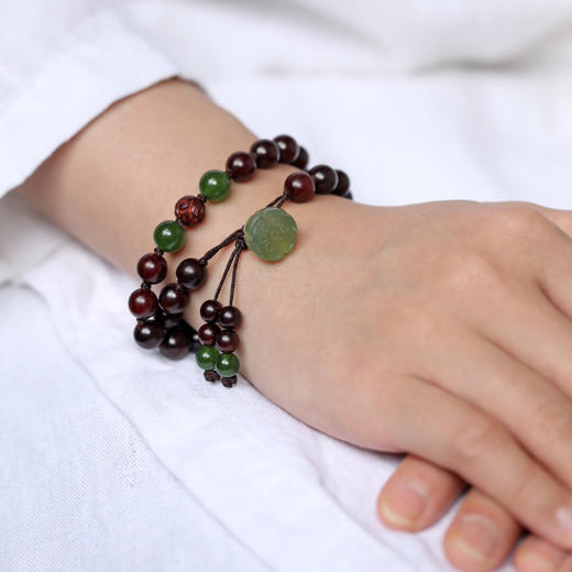 【青山特惠】原创8mm*28颗 小叶紫檀 清荷 手串 y2 商品图4