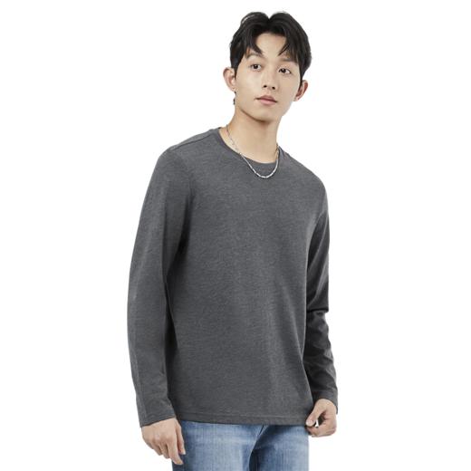 佐丹奴25年新款男装纯棉基础款纯色圆领打底衫01025701 商品图5