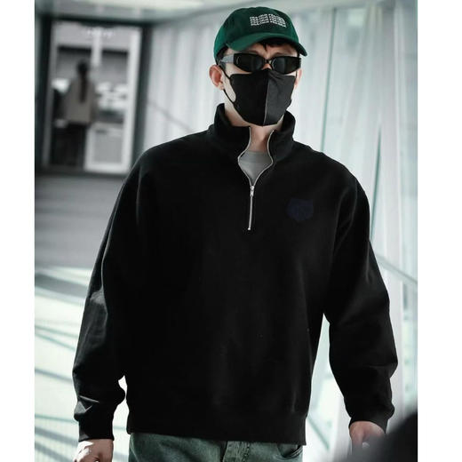 入秋必备‼️【也外男士虎头半拉链卫衣】经典虎头元素，重磅320g华棉复合牛奶丝 商品图4