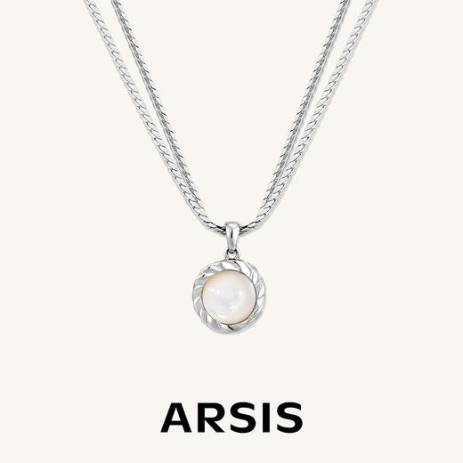 ARSIS 丨 流光系列 白月光蛇骨链 商品图0