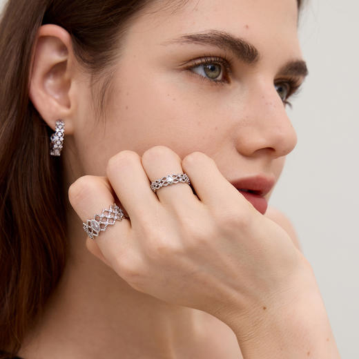 ARSIS｜流光系列 粼境波纹套戒 商品图2