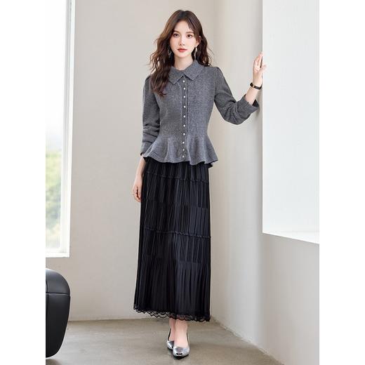 法式软糯针织毛衣半身裙两件套，复古日系设计感两件套HR-618 商品图1