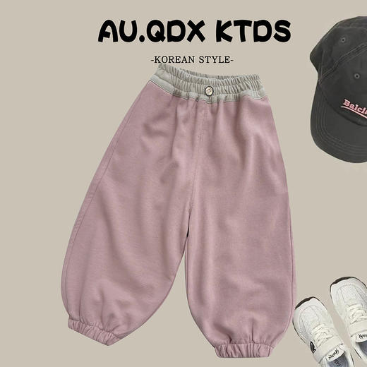 秋冬裤子新款宽松休闲裤棉裤宝宝运动裤女童卫裤外穿裤加绒潮童 商品图3